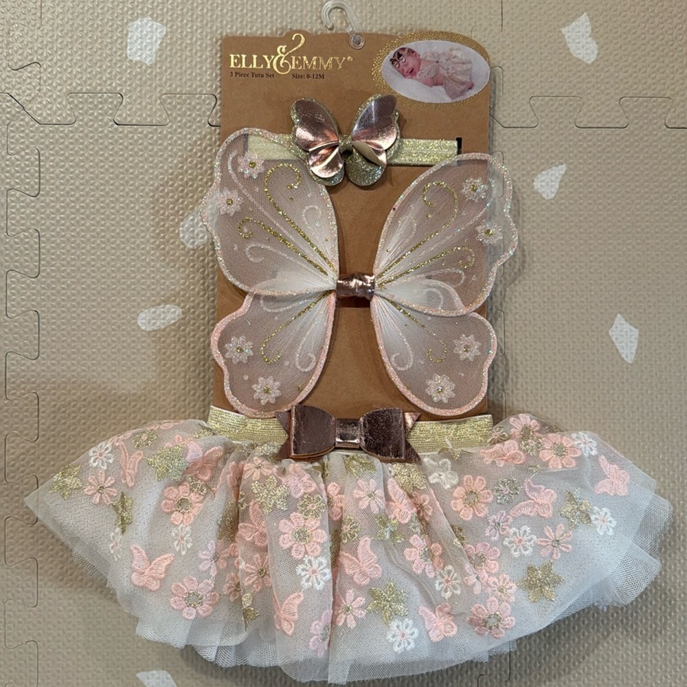 Baby girl 3 piece tutu set 0-12 months